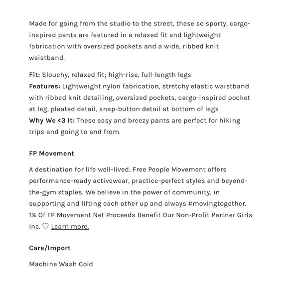 Free People Movement Cargo Pants L Purple Multi Mesmerize Me Cargo - Picture 7 of 12